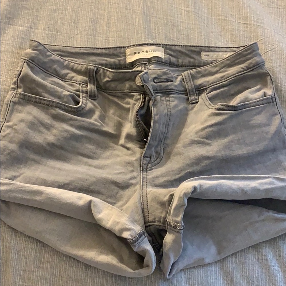 Pacsun gray jean shorts